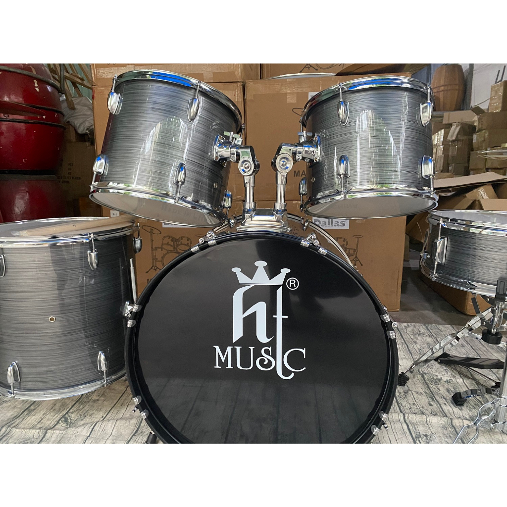 Trống Jazz Drum Hãng HT Music Màu Xám