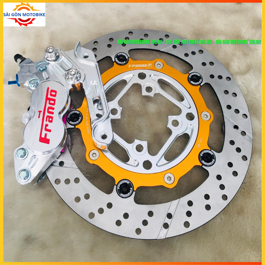 [ Combo Wave110/RSX/FutureLED ] Heo 4Pis Frando + Đĩa Frando + Pát 4Pis CNC size đĩa 260/267mm // Tặ