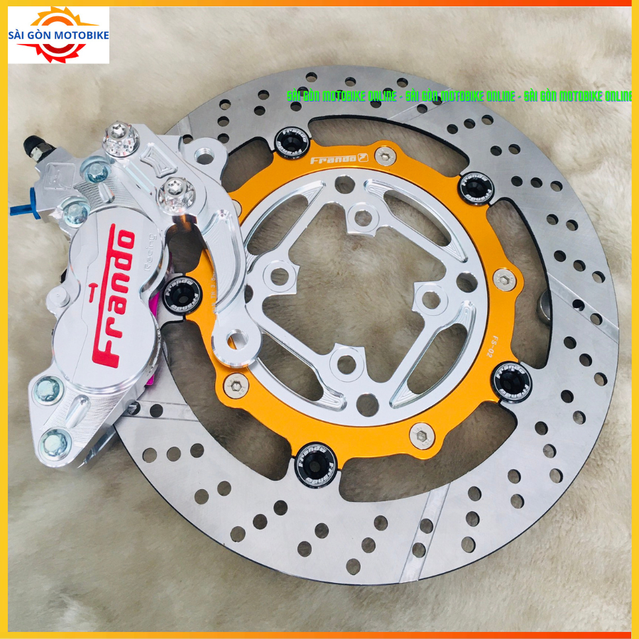 [ Combo Sirius/Ex2010 ] Heo 4Pis Frando + Đĩa Frando + Pát 4Pis CNC size đĩa 260/267mm // Tặng 2 ốc 