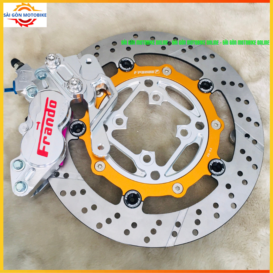 [ Combo Winner ] Heo 4Pis Frando + Đĩa Frando + Pát 4Pis CNC size đĩa 260/267mm // Tặng 2 ốc Salaya