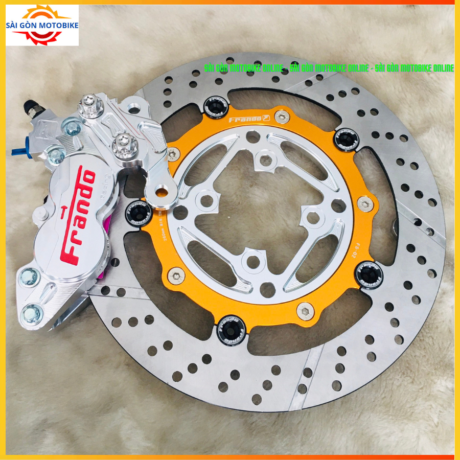 [ Combo Ex150/155 ] Heo 4Pis Frando + Đĩa Frando + Pát 4Pis CNC size đĩa 260/267mm // Tặng 2 ốc Sala