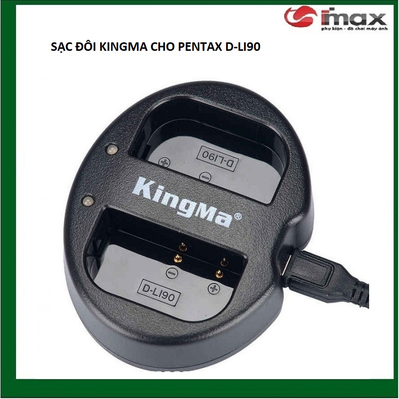 SẠC ĐÔI KINGMA CHO PENTAX D-LI90