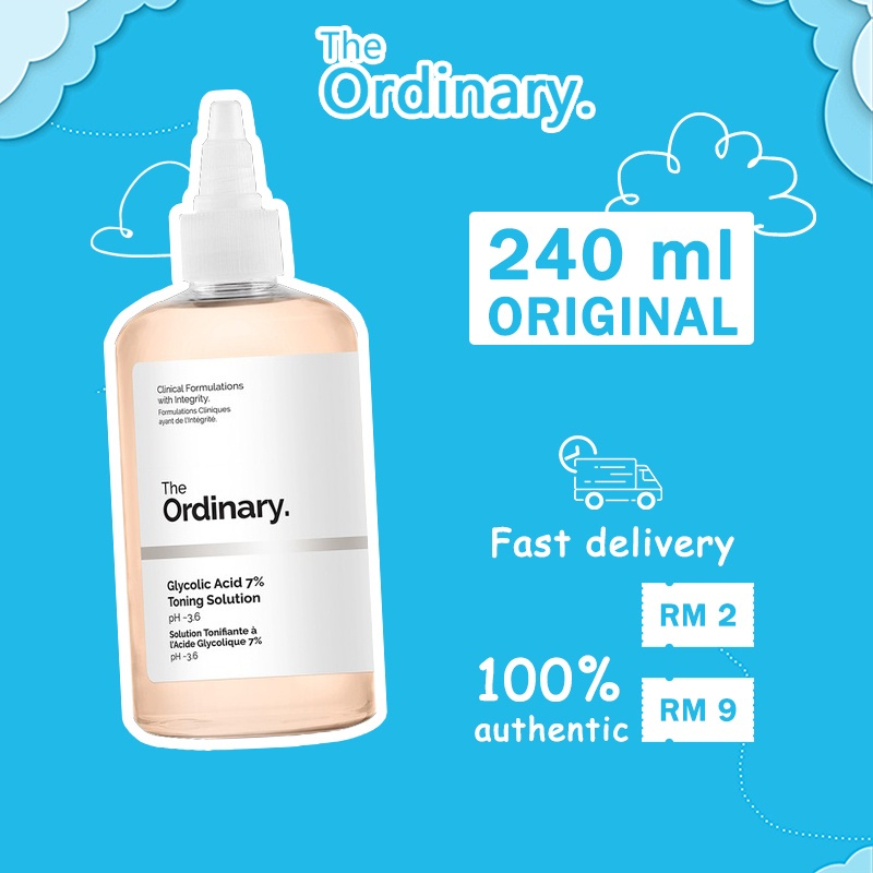 Toner TheOrdinary Glycolic Acid 7%Toning Solution làm sạch tẩy da chết, Chăm Sóc Da, Cải thiện tông da, giúp sáng da