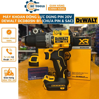 Máy khoan động lực dùng pin 20v dewalt dcd805n-b1 chính hãng | hùng cường tools
