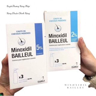  Xịt mọc tóc minoxidil 2% và 5% Bailleu Ngăn rụng tóc hiệu quả chính hãng Date 2028 