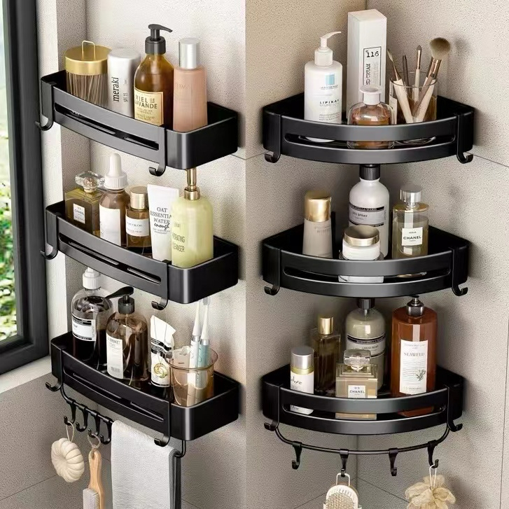 Kệ góc nhà tắm dán tường inox 304 cao cấp chống gỉ, chịu lực tốt - kệ phòng tắm đa năng tam giác