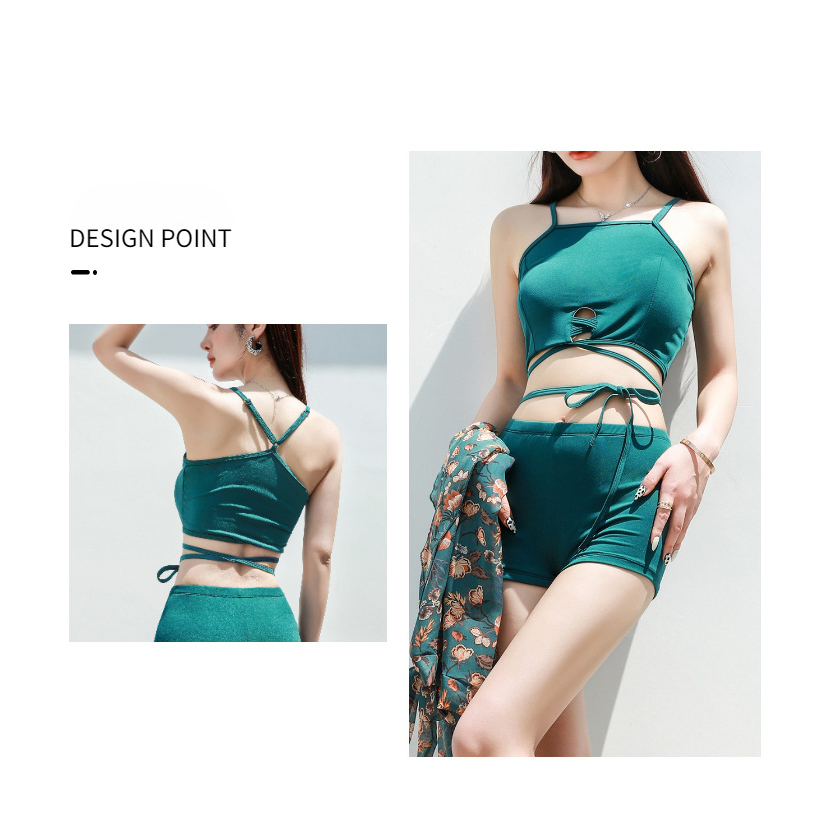 Bikini Váy [Quảng Châu] Set Áo Tắm Cao Cấp 2 Mảnh 3 Chi Tiết Có Quây Che Mông Kín Đáo Đồ Bơi Đi Biển Nữ LUX-B316.1 | BigBuy360 - bigbuy360.vn