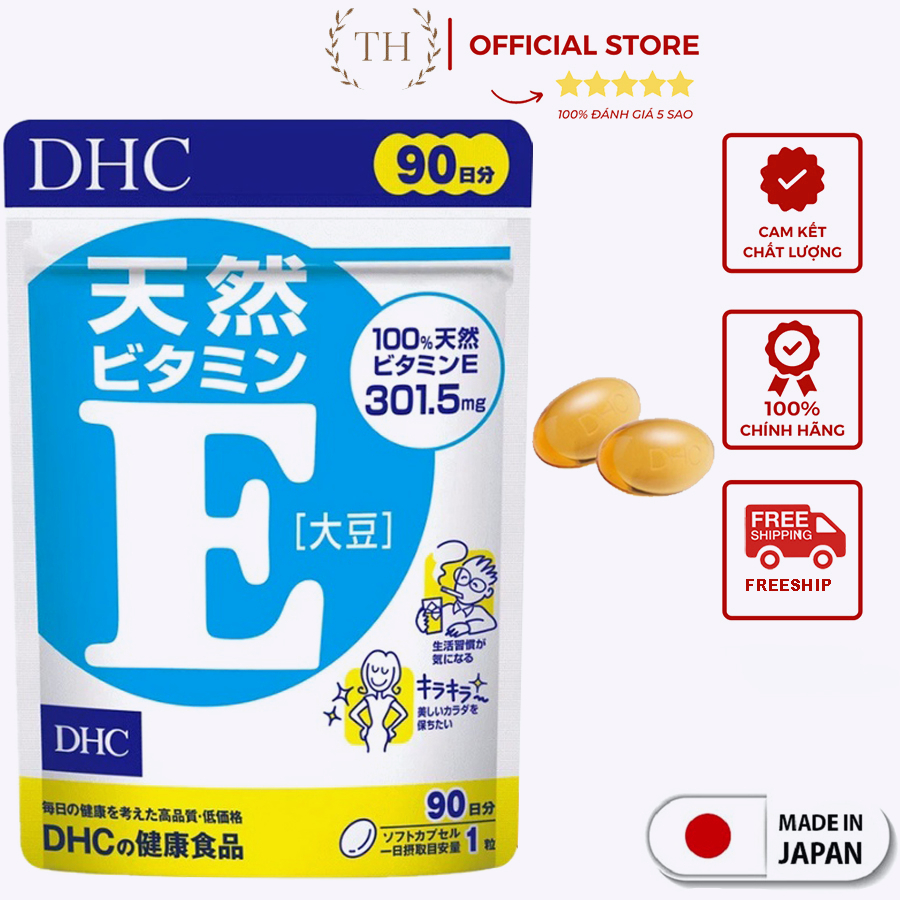 Viên Uống Dhc Vitamin E Giúp Da Hồng Hào Mịn Màng Cải Thiện Da Khô Hạn Chế Nám Tàn Nhang
