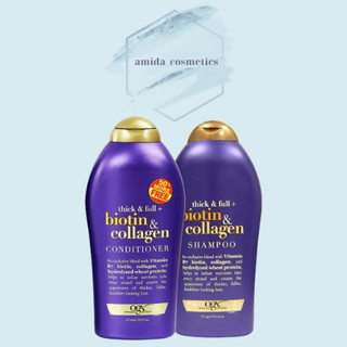 Biotin Collagen Tím - Bộ Dầu Gội Xả Thick & Full Organix Biotin & Collagen Tím 577ml rew