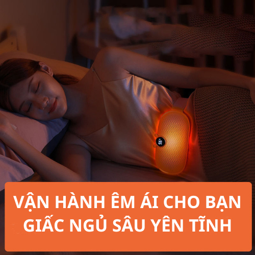 Đai Chườm Nóng Giảm Đau Bụng Kinh, Đai Làm Ấm Giảm Đau Bụng Kinh - Rung Massage Làm Nóng Nhanh, Máy Làm Ấm Bụng Kinh