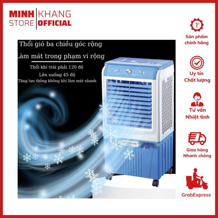 Quạt Điều Hòa DAICHIOS, Tiết Kiệm Điện, Làm Mát Nhanh Tao Ẩm Dung Tích Nước 45 Lít Công Suất 130W- Bảo Hành 12 Tháng