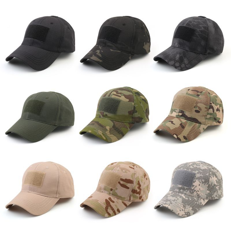 Mũ Lưỡi Trai Camo, Mũ Chiến Thuật Dán Patch Velcro