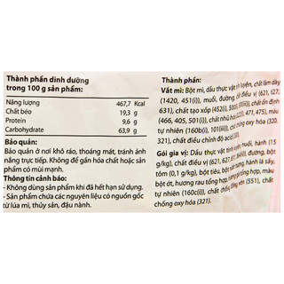 Mì  Tôm Gấu Đỏ tôm và gà 63g