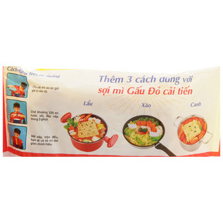 Mì  Tôm Gấu Đỏ tôm và gà 63g