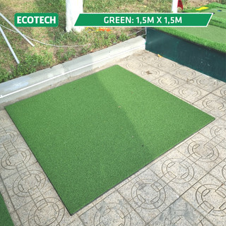 Thảm tập swing golf ECO 2D-1,5Mx1,5M: kèm tee cao su, đàn hồi tốt, luyện tập trong nhà & ngoài trời.