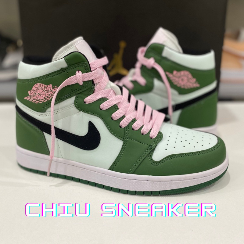 Giày Sneaker nam nữ Jordan 1 high xanh lá phiên bản cao cấp giày thể thao Jordan cổ cao xanh lá