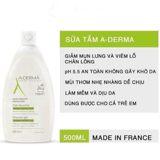Sữa tắm giảm lưng Aderma 500ml