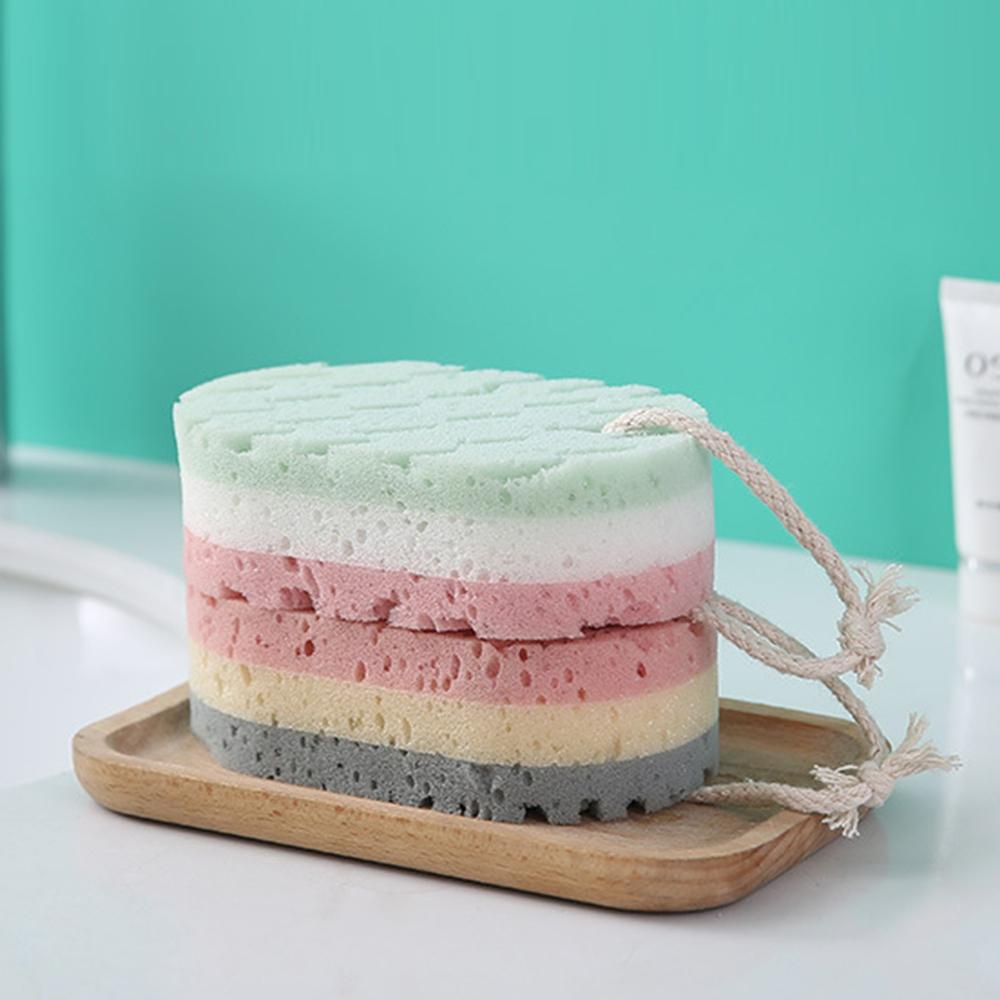 Bông Tắm Bọt Biển 3 Lớp, Miếng Cọ Rửa Cơ Thể Massage Tạo Bọt Giúp Tuần Hoàn Máu, Kích Thước (15x9x5) cm