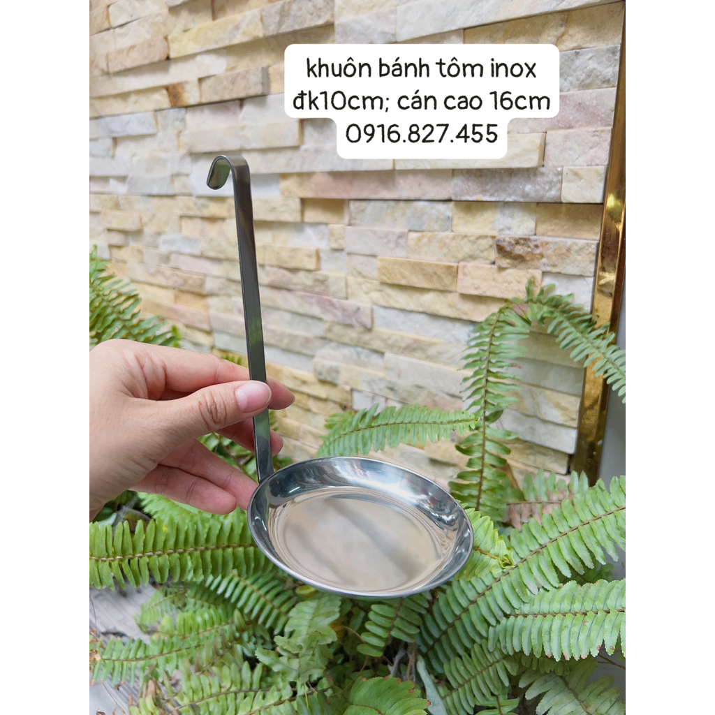 Khuôn làm bánh tôm inox 304 không gỉ 10cm