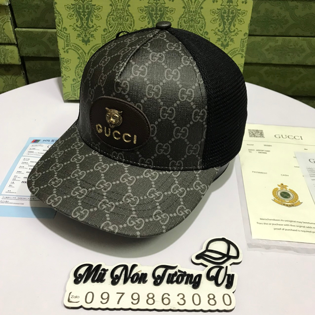 Mũ Nón Kết Gucci Hổ Sắt,Hàng Full Hộp,Lên Phom Đẹp.