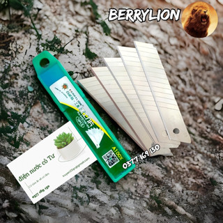 Hộp 10 lưỡi dao rọc giấy berrylion
