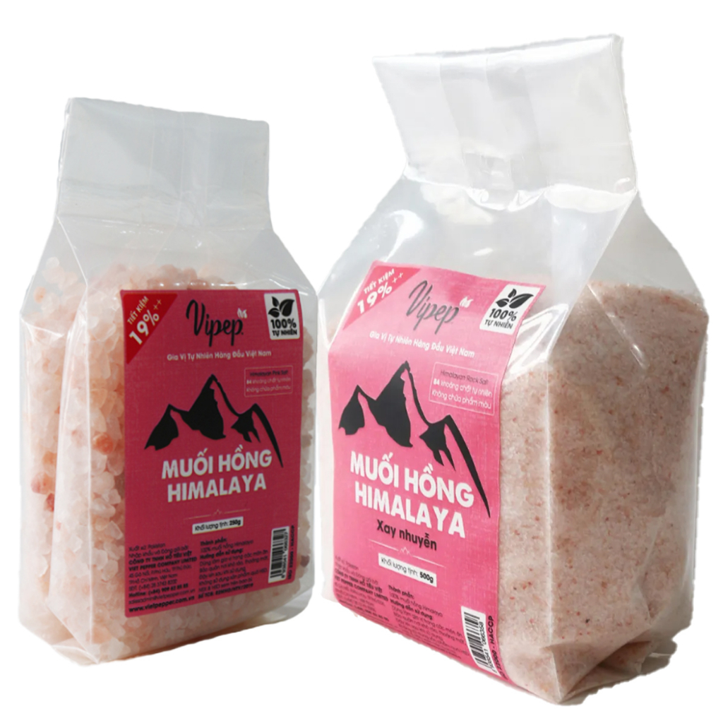 Muối hồng Himalaya Vipep các loại