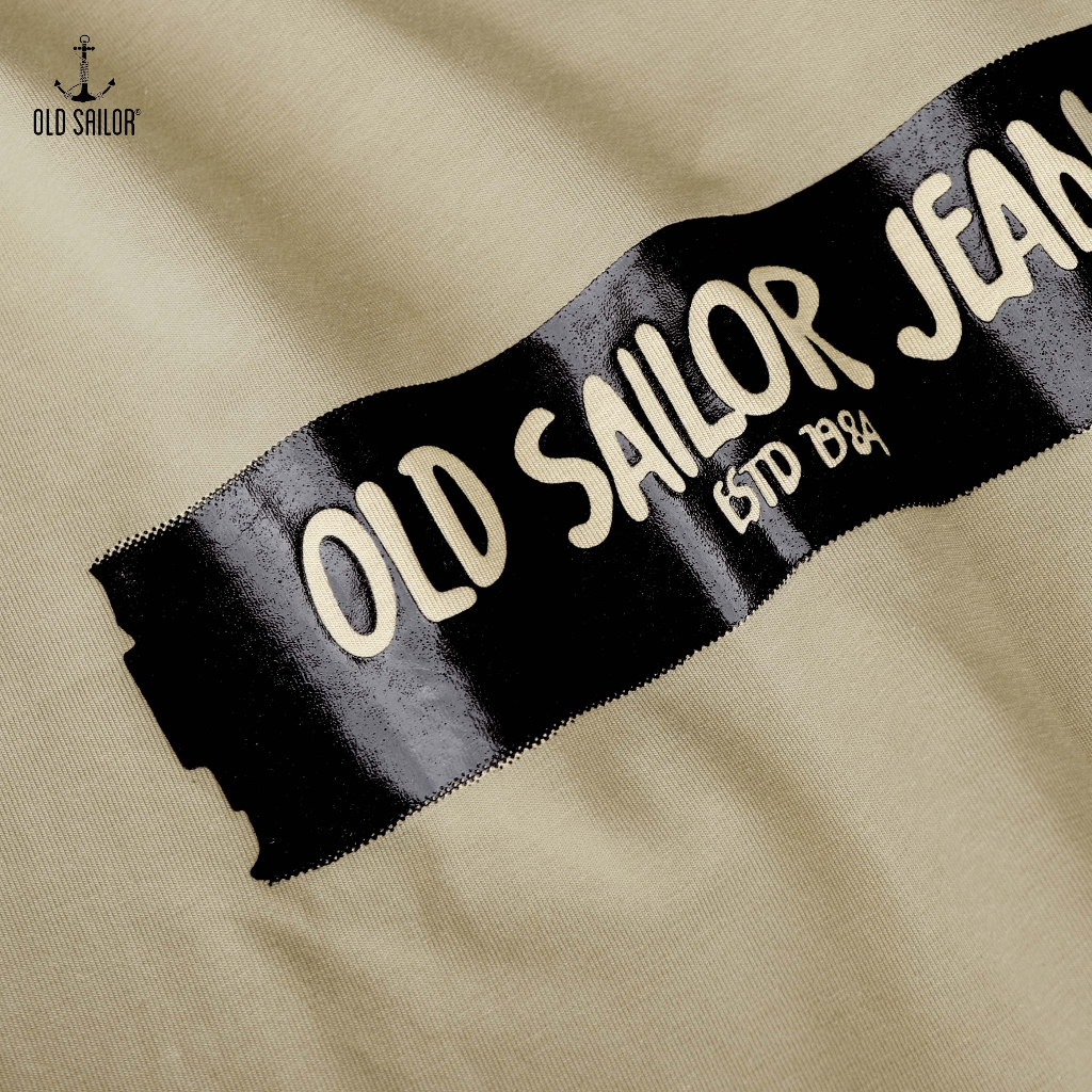 Áo thun nam in họa tiết Old Sailor - O.S.L TEE - Big size upto 5XL