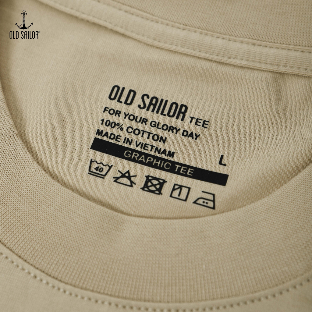 Áo thun nam in họa tiết Old Sailor - O.S.L TEE - Big size upto 5XL