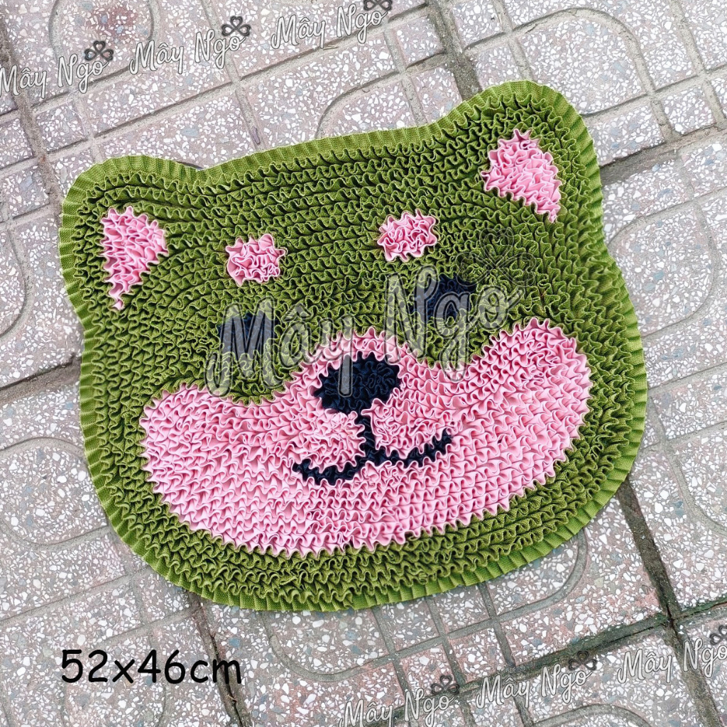 Thảm lau chân hình thú, thảm mặt cún