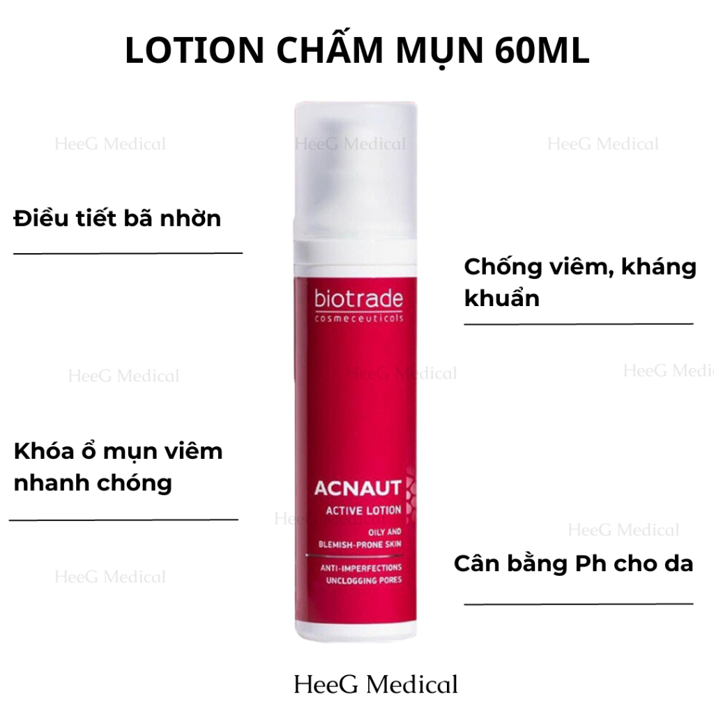 Dung dịch chấm mụn Biotrade Acnaut active lotion 60ml