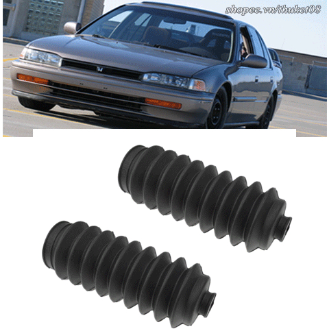 Chụp bụi Accord 92-93 Bộ 2 cao su thước lái trước xe hơi ô tô Honda bảo vệ hệ thống treo chống bùn đất nước bẩn 90 1991