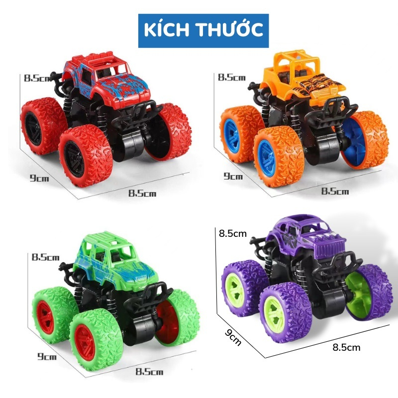 Xe ô tô địa hình quán tính chạy đà không cần pin-Xe địa hình quán tính dẫn động 4 bánh-Xe trớn cho bé-PUKAPI