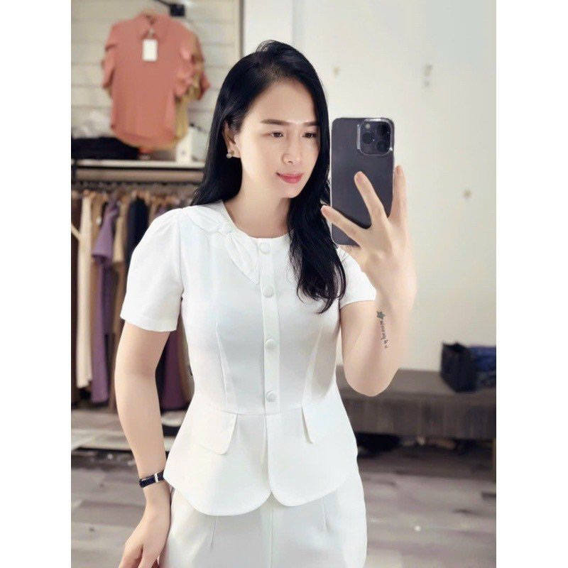 Áo peplum thô sắc màu