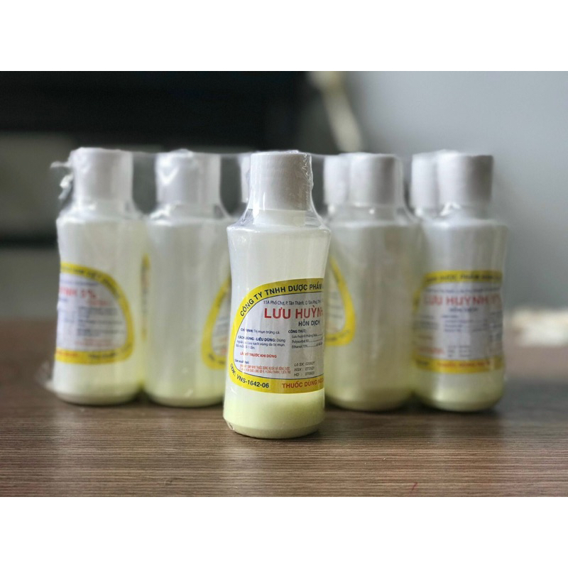 Hỗn dịch dùng ngoài Lưu huỳnh 5% | Sạch mụn trứng cá| Chai 60ml