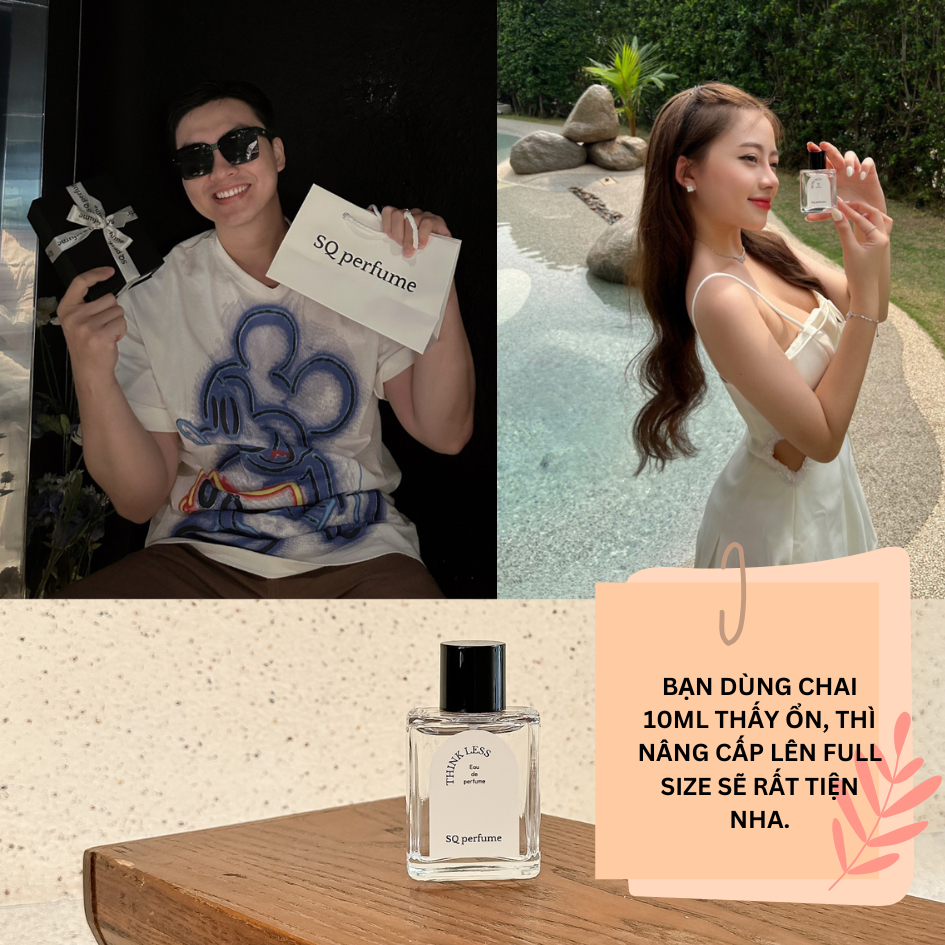 Nước hoa Vuông Unisex SQ Let's start from here 10ml hương thơm thanh mát nhẹ