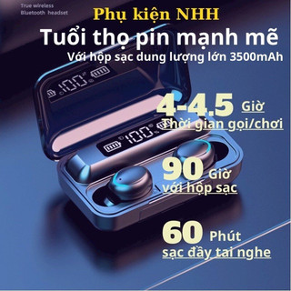 Tai nghe Bluetooth 5.0 F9 Pro Max Cảm Ứng Bản Quốc Tế 2021 | pin cực trâu,chất âm cực hay,nghe nhạc cực thích |