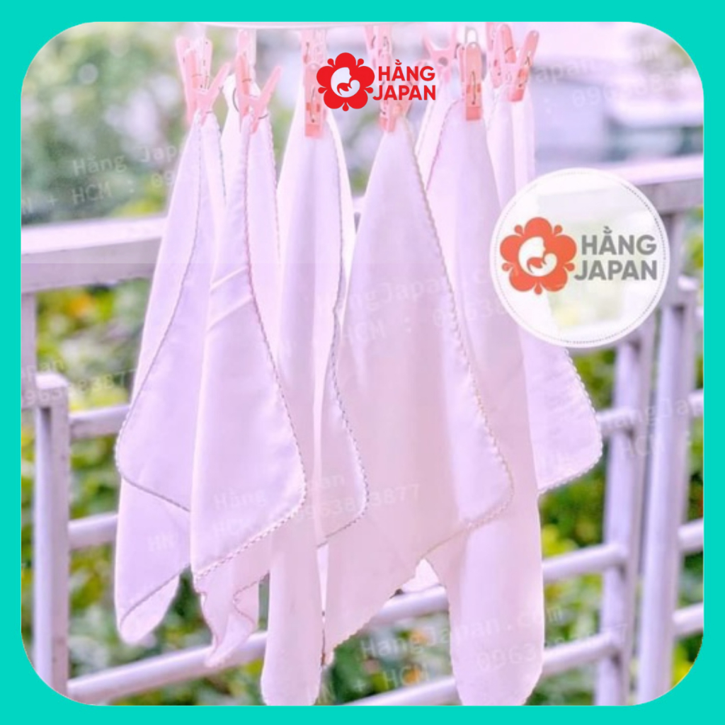 Túi 10 Chiếc Khăn Sữa Nhật Chu Chu - Khăn Sữa Xô Chất Đẹp Cho Bé - BTT00316