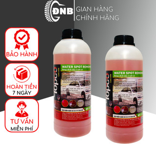 Tẩy ố sơn xe ô tô tẩy cặn canxi Topco dung dịch rửa ố vàng nước giếng khoan 1-5 lít an toàn sơn xe