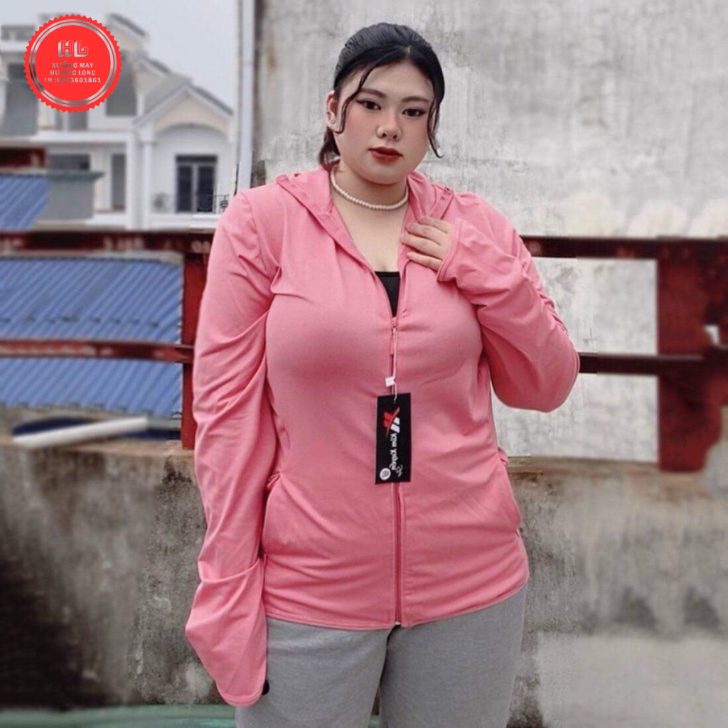 Áo Chống Nắng Nữ BIGSIZE 60-95kg 1 Lớp Chống Tia UV Chất Liệu Cotton Thông Hơi Hot Nhất 2023