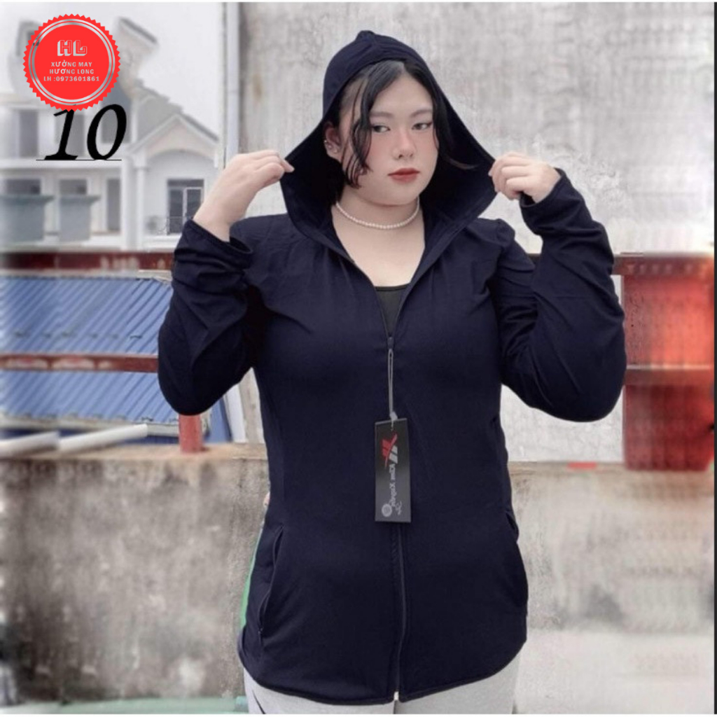 Áo Chống Nắng Nữ BIGSIZE 60-95kg 1 Lớp Chống Tia UV Chất Liệu Cotton Thông Hơi Hot Nhất 2023