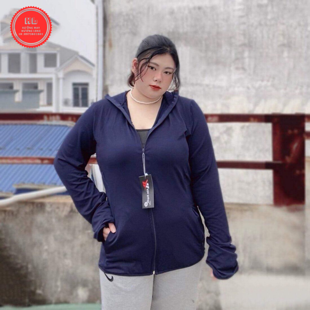 Áo Chống Nắng Nữ BIGSIZE 60-95kg 1 Lớp Chống Tia UV Chất Liệu Cotton Thông Hơi Hot Nhất 2023