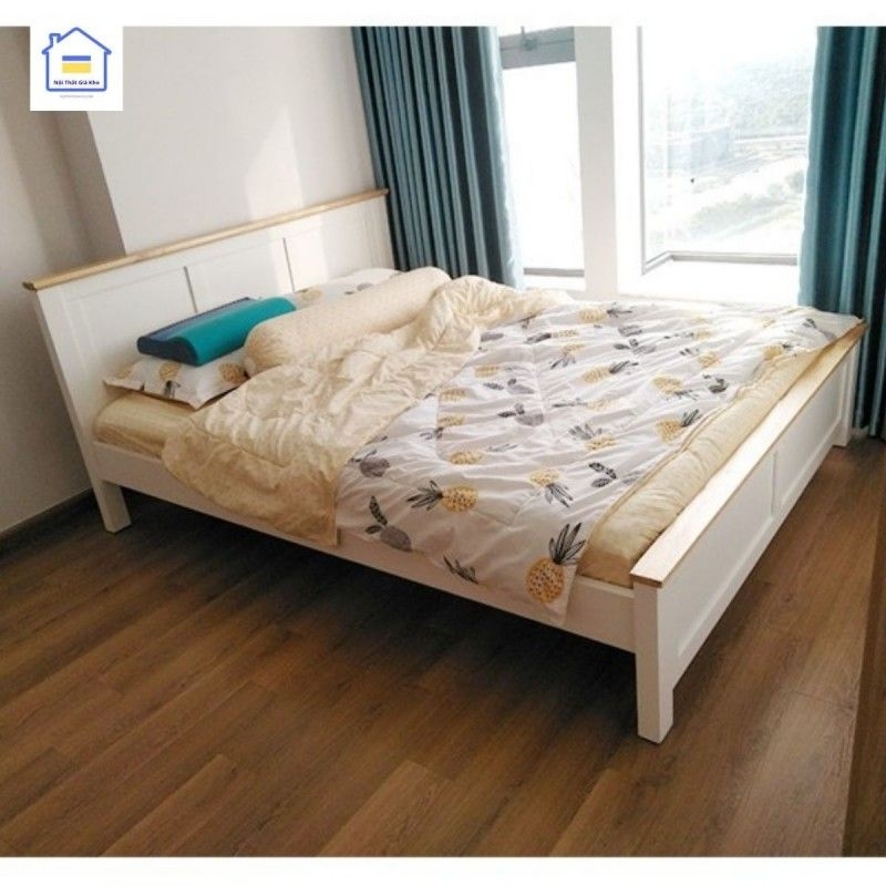 Giường gỗ thông 1m4x2m