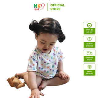 Bộ Quần Áo Cộc tay cho Trẻ em Mk Kid, Chất thun lạnh cao cấp mềm mát cho bé trai bé gái 6-26kg