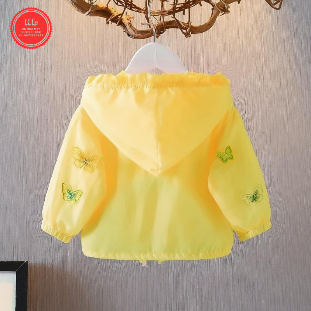 Áo Khoác Gió Thu Đông 2 Lớp Bé Trai, Bé Gái  Chất Vải Gió Nhăn Siêu Nhẹ, Chống Nắng, Chống Nước