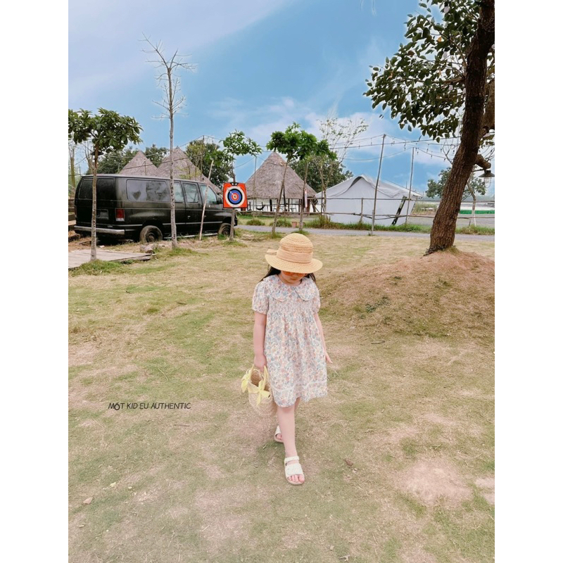 Đầm Smock George hoa siu xinh cho bê gái