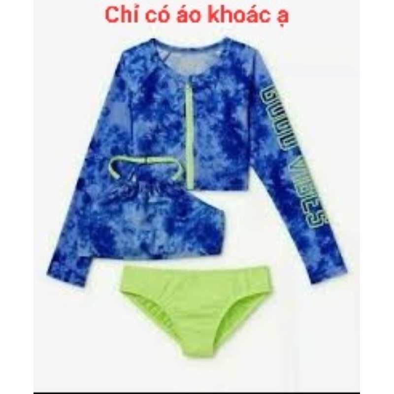 Áo khoác mặc bơi xuất dư ( Size 4-5y đến 18y )