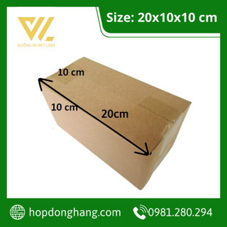 20x10x10 combo 100 hộp carton đóng hàng - hộp cod