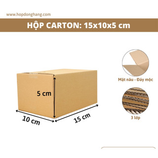 15x10x5 hộp carton đóng hàng - hộp cod