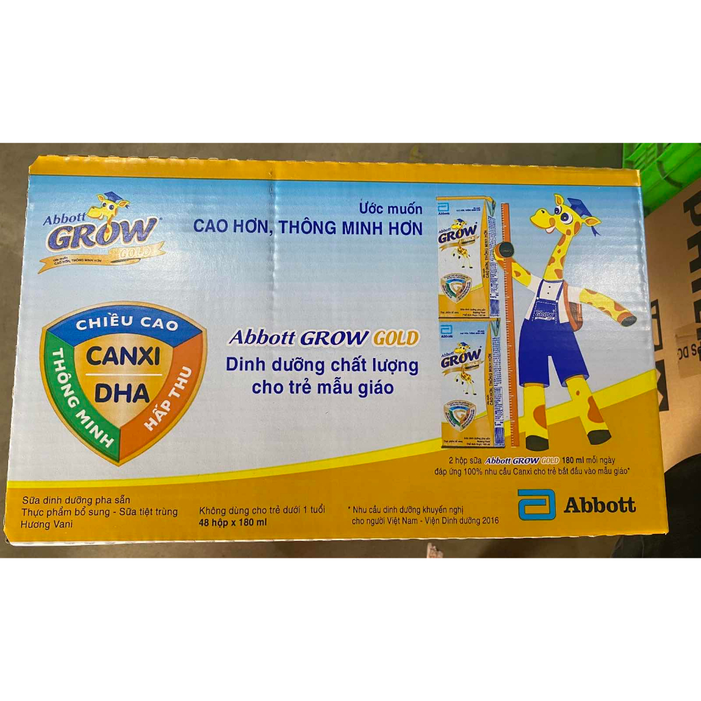 Thùng 48 hộp Sữa nước Abbott Grow Gold 180ml/ hộp