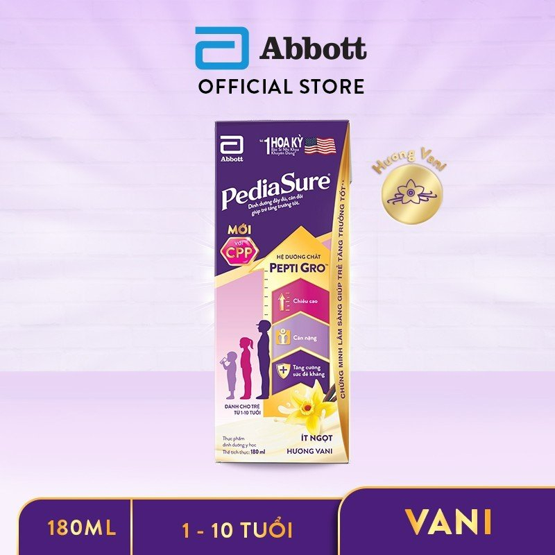 Thùng 48 Hộp Sữa nước Pediasure Vani 180ml/hộp